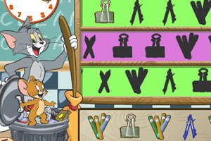 猫和老鼠打扫教室小游戏