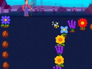 辛劳的蜜蜂小游戏