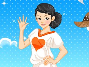 海滩花帽游小游戏