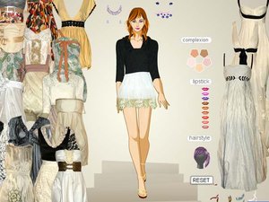 高贵纱晚礼服小游戏