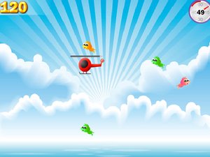 直升机捕鸟小游戏