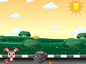 兔子和汽车的追逐小游戏