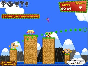 西瓜接力小游戏