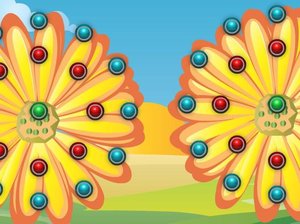 太阳弹跳球小游戏