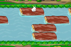 小兔子过河小游戏