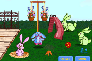 可爱的兔子乐园小游戏