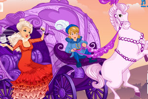 王子和公主的马车小游戏