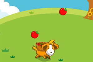 小狗接苹果小游戏