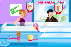 冰淇淋小店小游戏