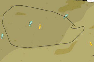 鼠标圈鱼小游戏