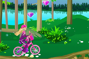 芭比自行车小游戏