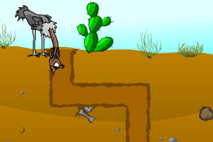 鸵鸟吃蛋小游戏