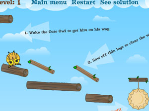 带猫头鹰回家小游戏
