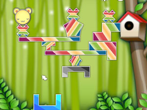 顽皮可爱熊回家小游戏