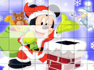圣诞老人米老鼠小游戏