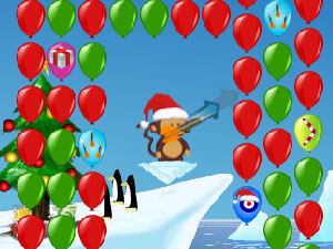 猴子射气球2圣诞版小游戏