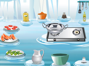 美味可口炸小鱼小游戏