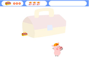 小猪接宝箱小游戏