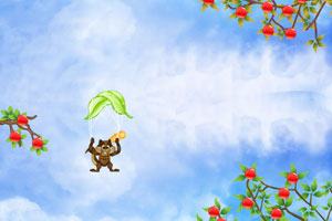 空中飞行的松鼠小游戏