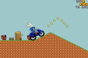 新超级索尼克摩托小游戏