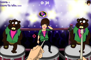 槌砸贾斯丁小游戏