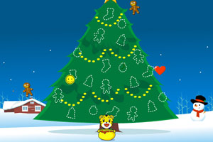 巧虎欢乐圣诞树小游戏