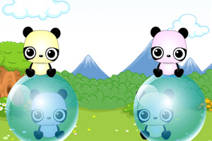 熊猫宝宝叠罗汉小游戏