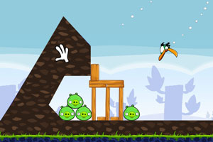 愤怒的小鸟HD版小游戏