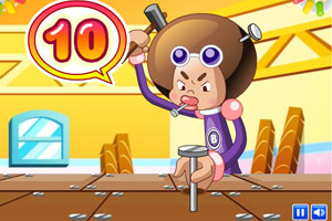 大嘴巴钉钉子小游戏