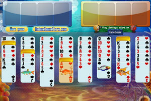 水下纸牌接龙小游戏