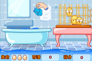 帮小鸡洗澡澡中文版小游戏