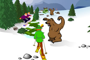 快速滑雪小游戏