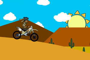 沙漠摩托车2小游戏