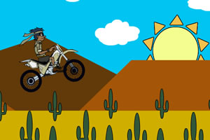 沙漠骑摩托车2小游戏