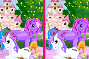 可爱小马找不同小游戏