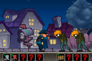 警察大战僵尸中文版小游戏