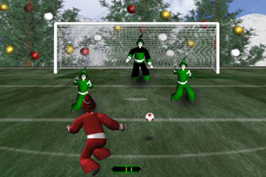 圣诞节足球友谊赛小游戏
