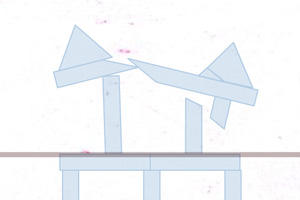 画线切方块城堡小游戏