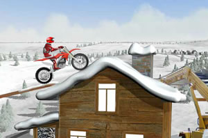 冬季摩托骑手小游戏