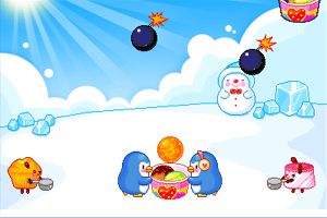 企鹅做冰雪甜点小游戏
