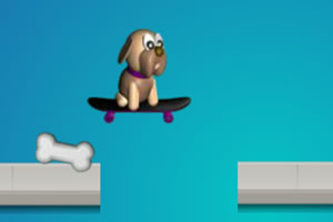 滑板狗小游戏
