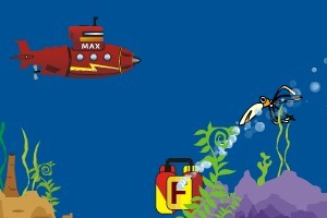 深海潜艇无敌版小游戏
