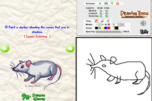 学画12生肖之鼠小游戏