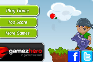 苹果大炮修改版小游戏