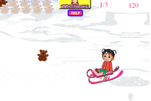 莉莉去滑雪小游戏
