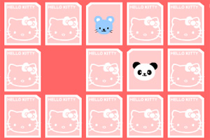 Hello Kitty纸牌配对小游戏