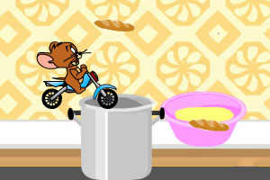 杰瑞的摩托车修改版小游戏