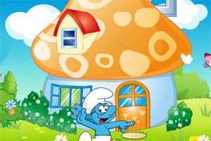 蓝精灵的蘑菇小屋小游戏