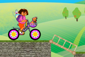 朵拉搭桥自行车小游戏