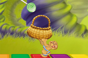 姜饼小人接糖果小游戏